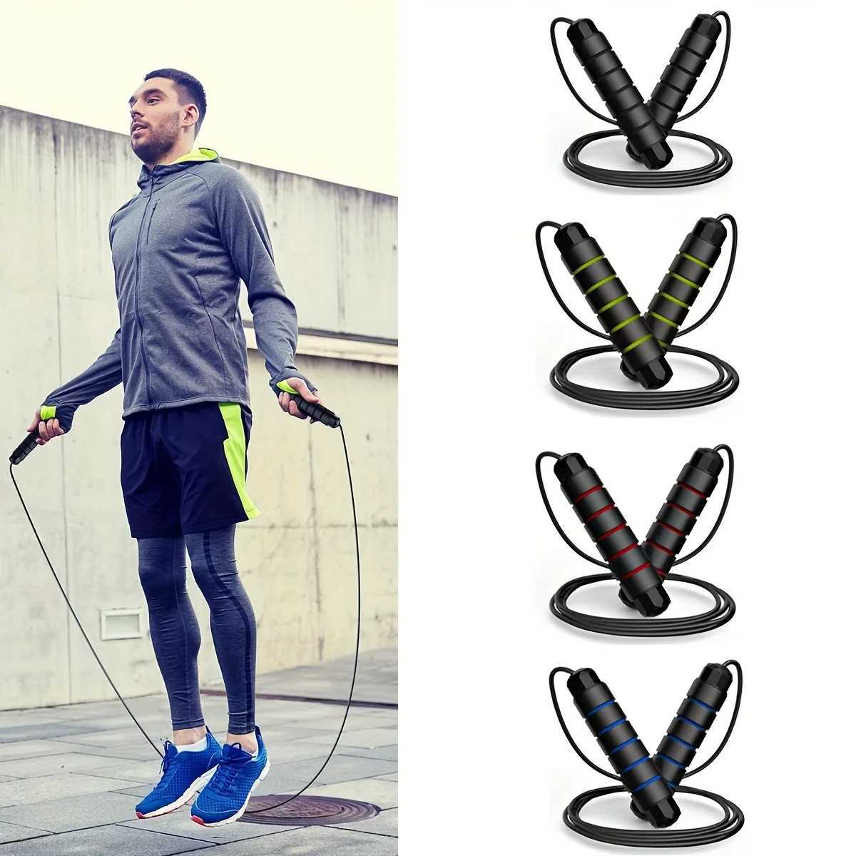 1 ski rope adjustable skipping rope used for aerobic exercise speed training weight loss fitnessW241101