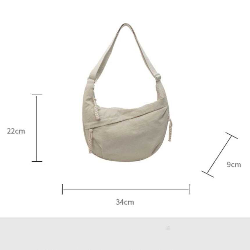 Shoulder Bags Fashion Cloth Bag For Female Students Shoulder Bag Nylon Cloth Crossbody Bag Large Capacity Shoulder Bag Travel Dumpling Bag 241015