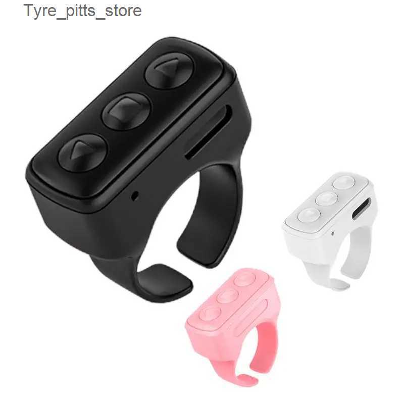 Smart Remote Control Remote Control Scrolling Finger Wireless Blue tooth Remote Control Scrolling Ring Video Record Controller For Tiktoks Selfie L240