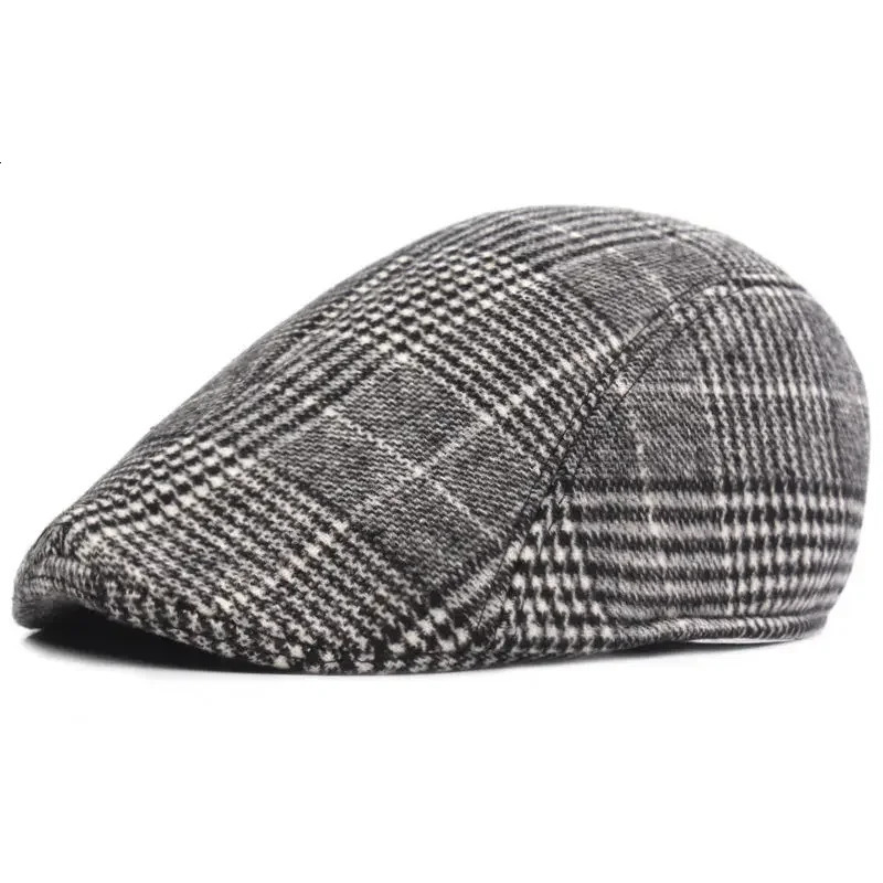 Fashion Mens Casual sboy Hat Spring and Autumn Retro Beret Wild Hats Unisex Octagonal Cap Winter 241031