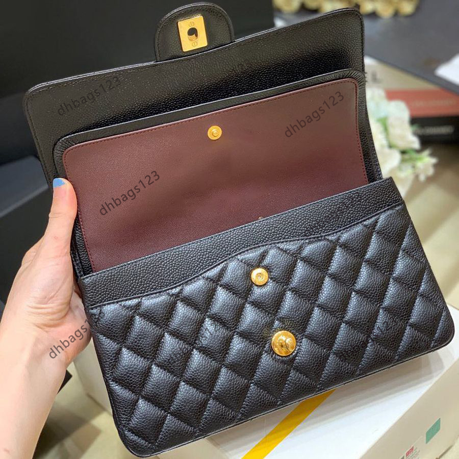10A quality luxury designer bag woman shoulder bag Handbag cross body bag cc Chain 25 real leather sheepskin gold or silver chain Slant shoulder handbags purses