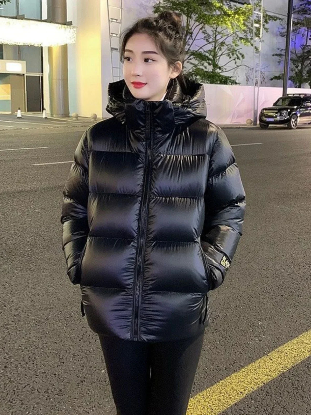 Down jacket mens winter style womens windproof puff jacket unisex thick white duck down Parka couple black gold jacket 241031