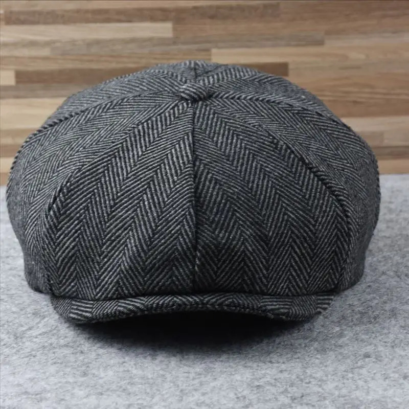 Male Plus Size Ivy Hat Big Head Man Spring Summer and Autumn sboy Cap Wool Beret Caps Winter Felt Flat 5558cm 5961cm 241031