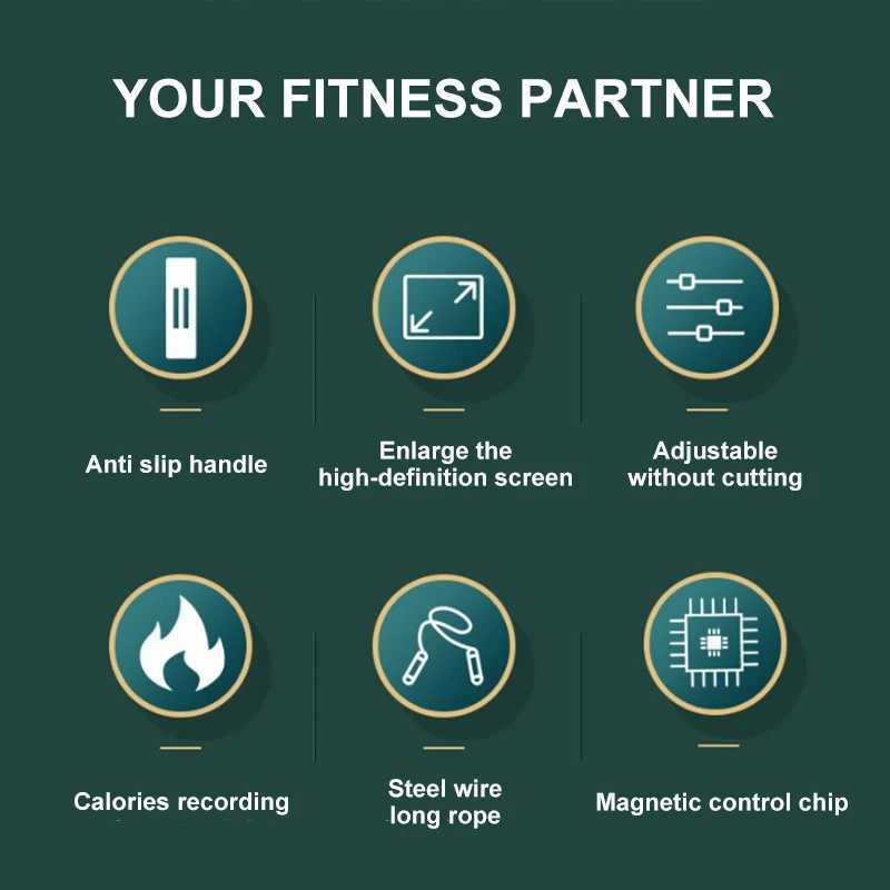 Weight Jump Rope Intelligent Anti Rovab Heavy Steel Ball Steel Wire Jump Rope Adult Endurance Training Burning Body Fat Weight LossW241101