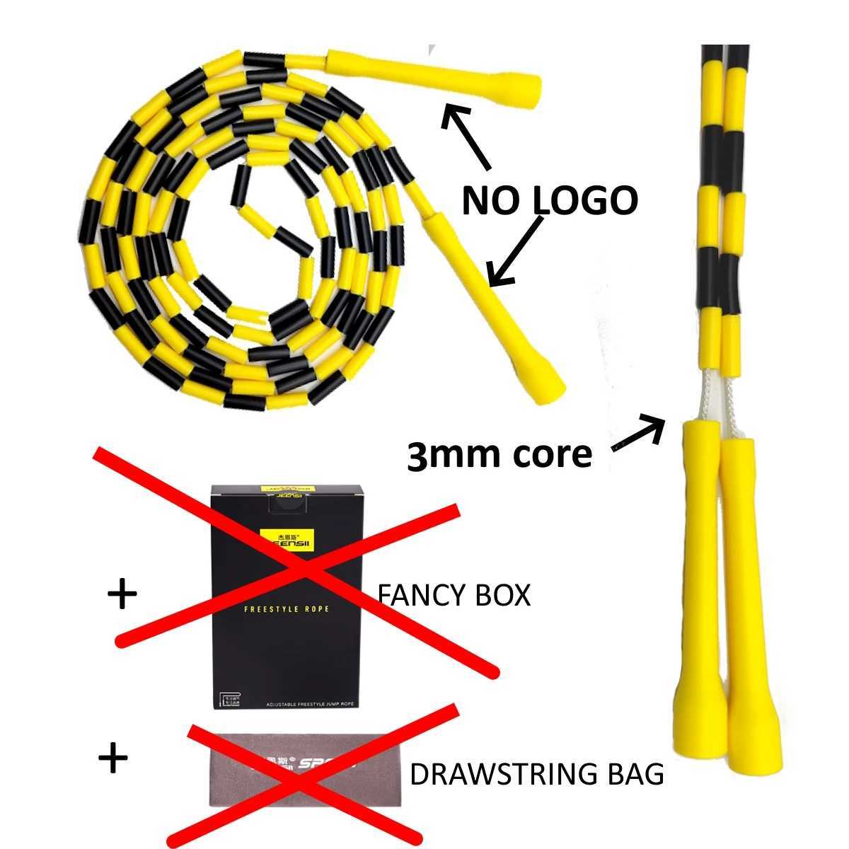 NEVERSTOOLATE PE 1-inch long hard ball 2.9-meter sliding ball skipping ropeW241101