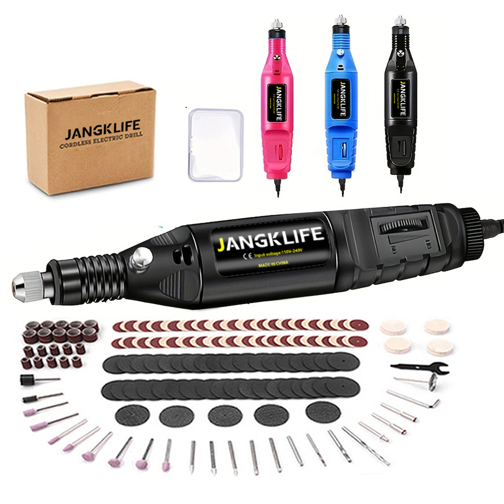 9V Mini Drill Electric Carving Pen Variable Speed Drill Rotary Tools Kit Engraver Pen for Grinding Polishing