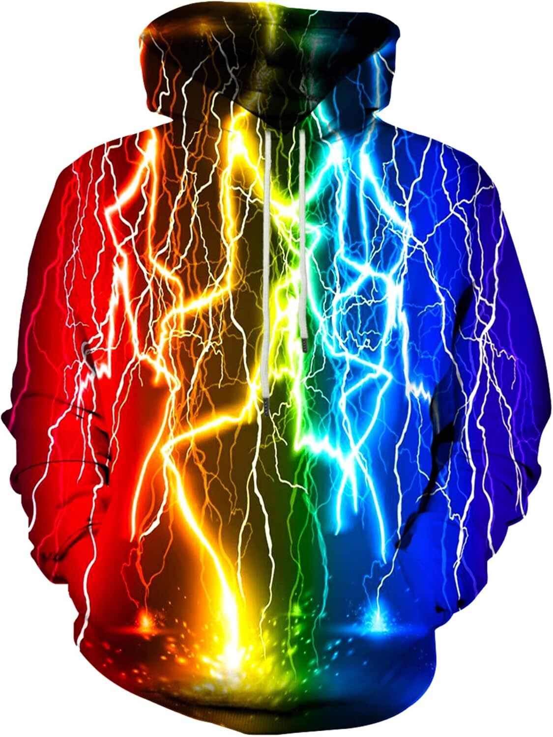 Hoodie for Mens Womens Unisex Realistic 3D Print Galaxy Pullover Hooded Sweatshirt Hoodies with Big Pockets Graphic Trendy Warmth cool