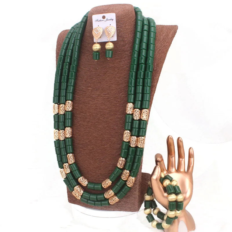 Dudo Artificial Coral Bead Jewelry Set Africa Nigeria Wedding Jewelry Bracelet Earring Set Long n 241031