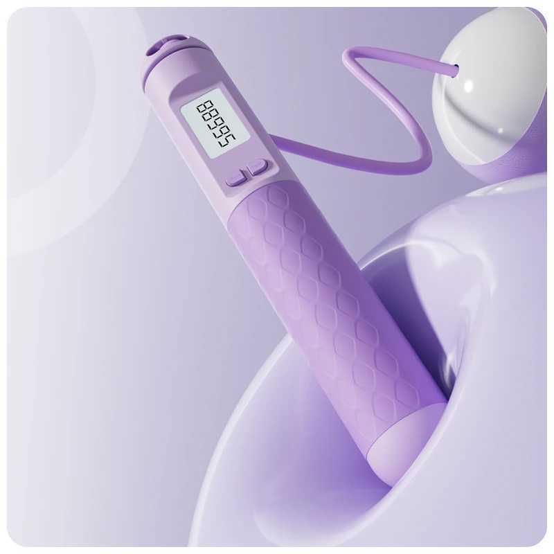 Counting Jump Rope Ball Anti slip Hand Rope Household Weighing Jump Rope Indoor and Outdoor Use Portable Weight Loss RopeW241101