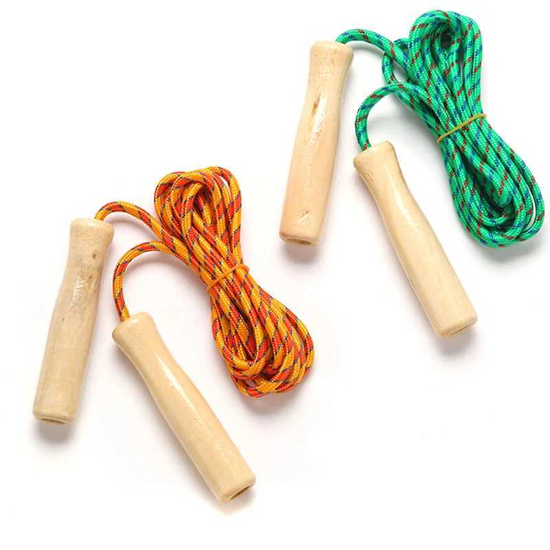 Skiing rope wooden hand sliding rope 2.5M suitable for student sports training gameW241101