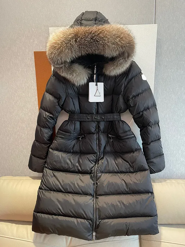 Designer Womens Coat Winter Clothe Down Fashion Puffer Long Jacket Womens Parkers Winter Mid-Length Over-The-Knee Hooded Jacket Thick Warm Gooses Coats