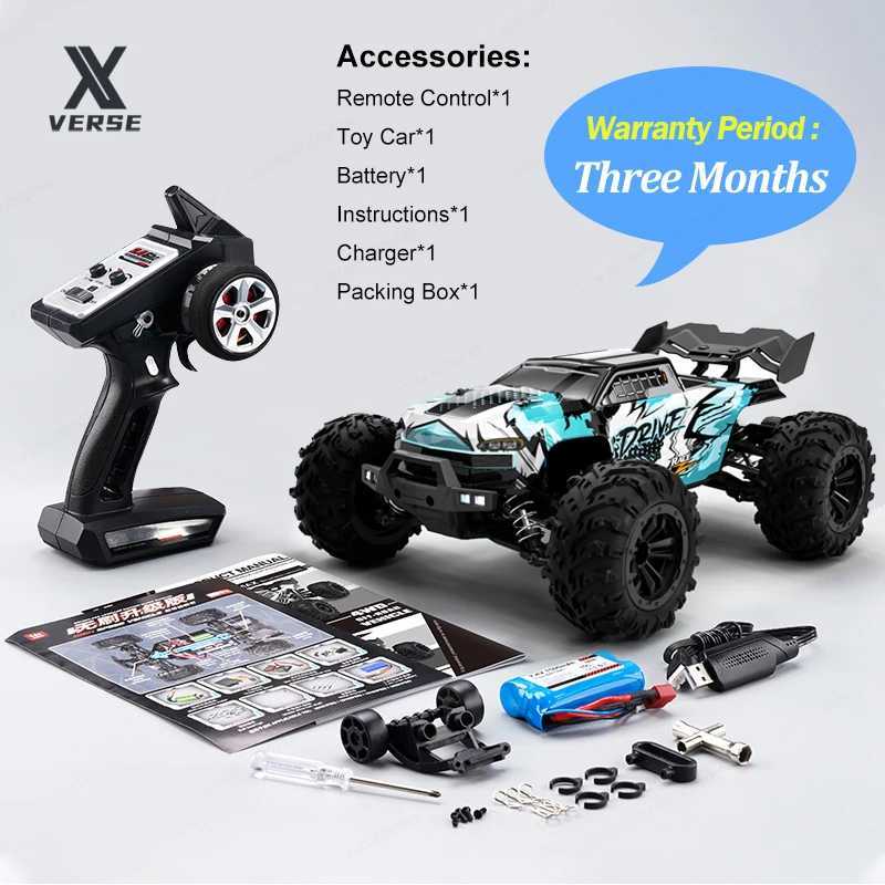 Free shipping 1 16 brush brushless RC off-road vehicle 4x4 high-speed 50KM/H or 70KM/H 2.4G 4WD remote control car with LED toys suitable for adults a