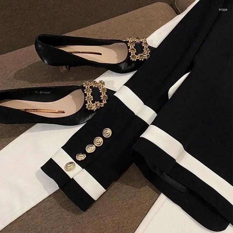 Womens Suits Women Casual Blazer All-match Elegant Simple Office Lady Temperament V-neck Long Sleeve Business Chic Streetwear Jackets V1515