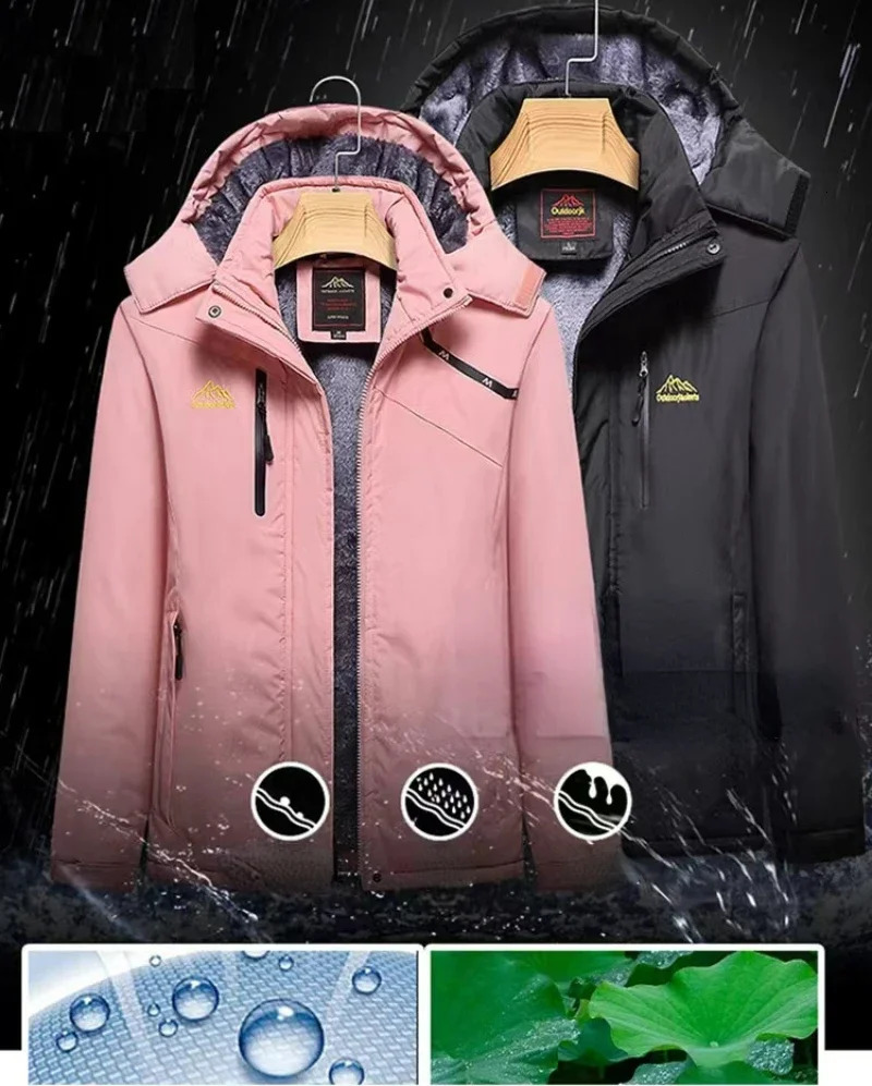 Mens Winter Jacket Fleece Thick Warm Hooded Parka Male Waterproof Big Size Padded Coat Snow Camping Outerwear Plus 7XL 8XL 241029