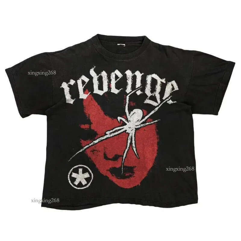 Men's T-Shirt Graphic Print Vintage Gothic Y2k Shirts Summer High Quality Cotton Men's and Women's Casual Loose Short Sleeve Tee Tops