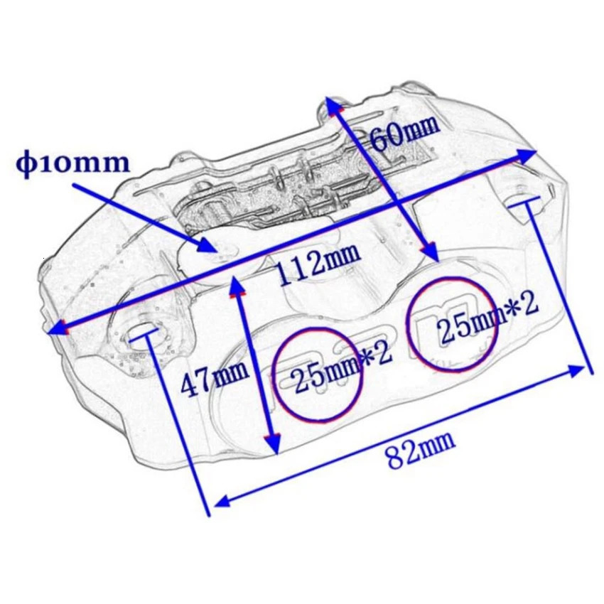 Universal RPM brake caliper for Aerox Nitro motorcycle pump RSZ JOG BWS 50 rr 200mm 220mm pads 240318