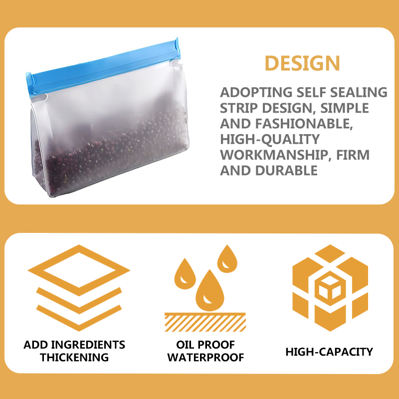 Cross border Amazon Temu specializes in three-dimensional food packaging and storage, with self sealing bags, zippered