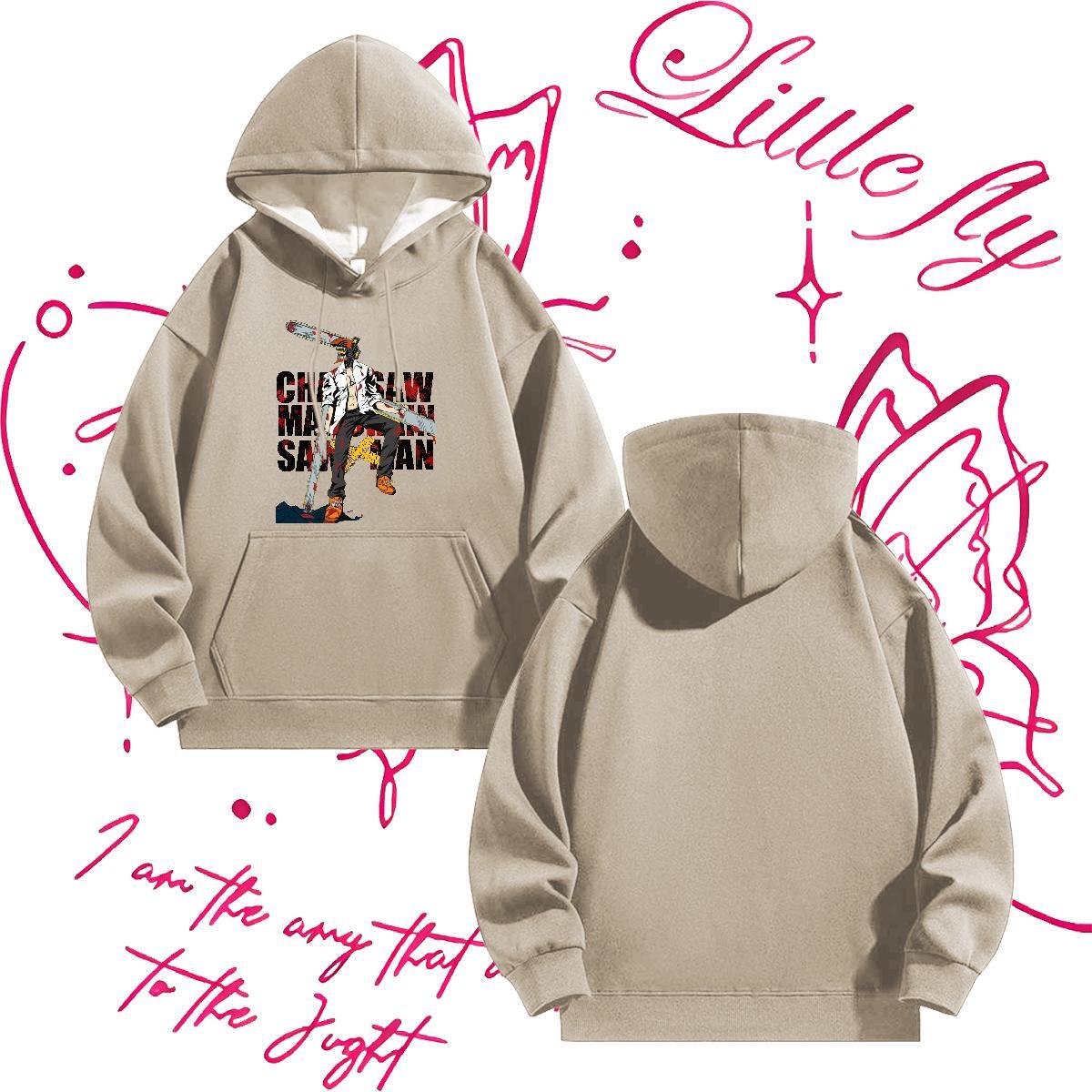 Brand Unisex Sweatshirts Daily Wear Comfortable Mens Hoodie Breathable Long Sleeve Plus Size Cartoon Tops Hoody Cotton 350g