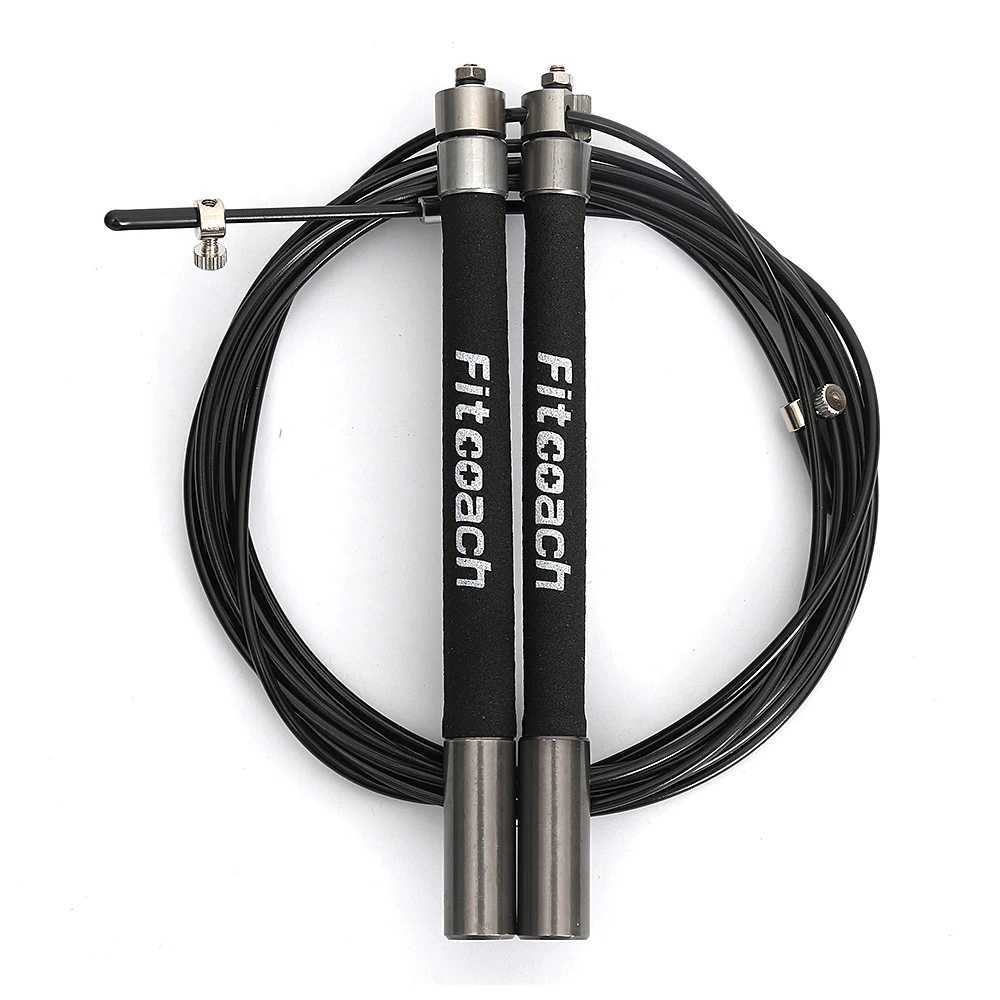 Speed Jump rope ball bearing metal hand sports slide stainless steel cab Crossfit accessory equipmentW241101