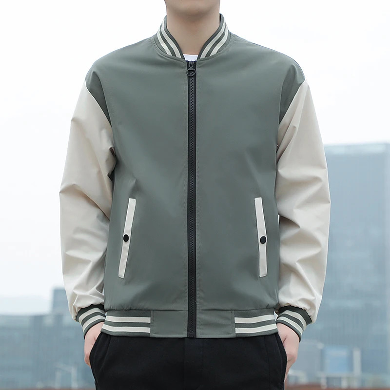 SUPUSCREAT Spring Autumn Men Baseball Jacket Stand Collar Korean Style Casual Jackets And Coats Male Slim Fit Bomber 5XL 241024