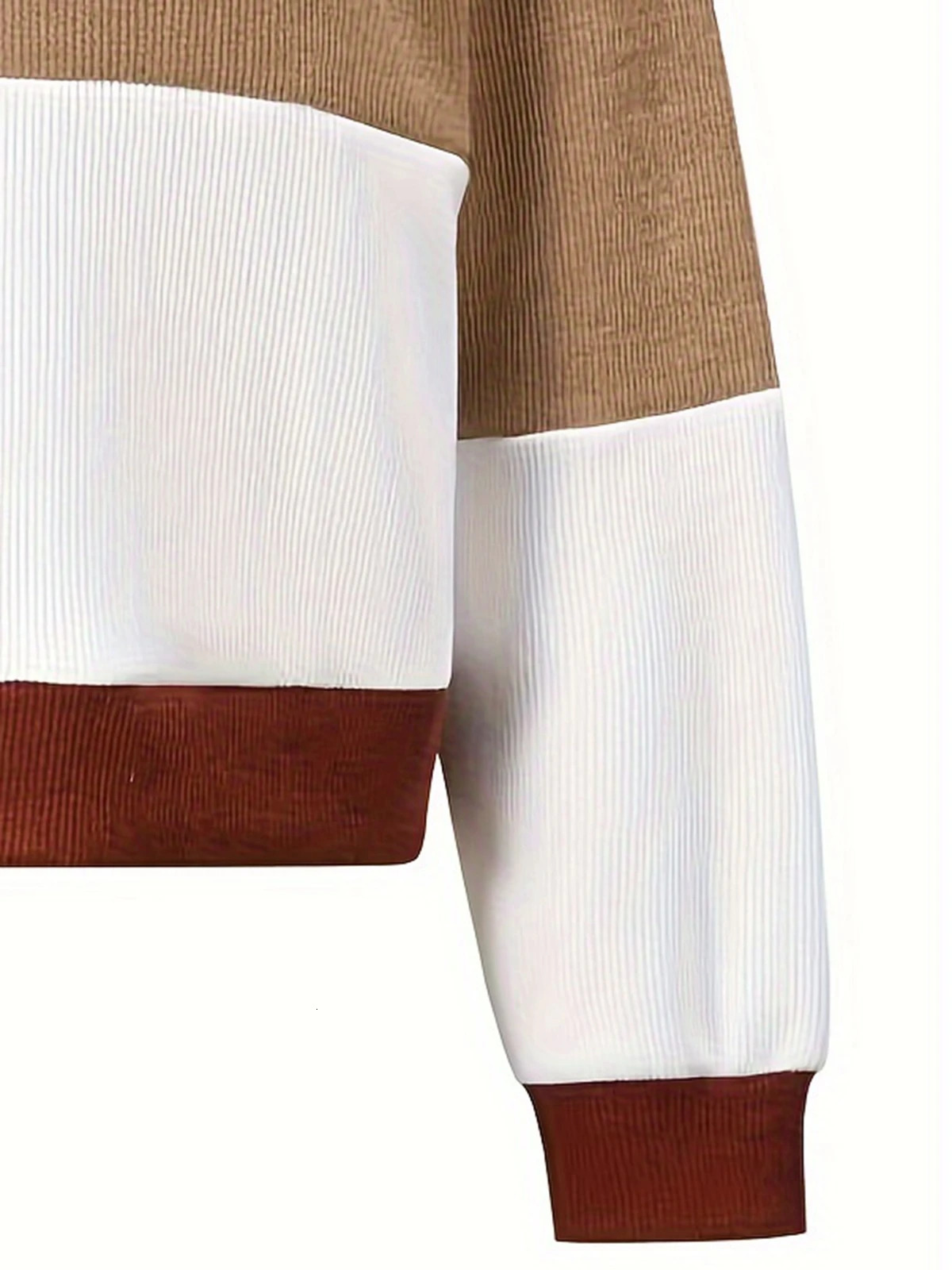 Autumn Winter Plus Size Womens Round Neck Knitted Sweater Fashion Color Blocked Long Sleeved Casual Commuting 241029