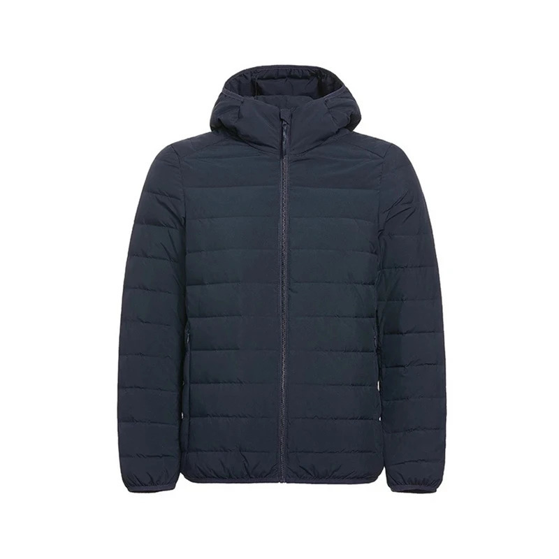 Matt Fabric Ultra Light Down Jacket Men Hooded Winter Mens Windbreaker Feather Man Lightweight Portable Coat 241024