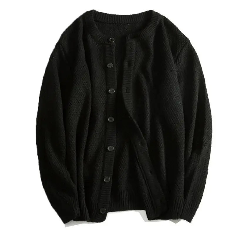 MRMT Jacket Open Knitted Wool Warm Thick Mens Sweater 241031