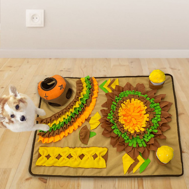 pet sniffing mat, dog sniffing mat, hidden food training blanket, energy consumption, slow food pet products