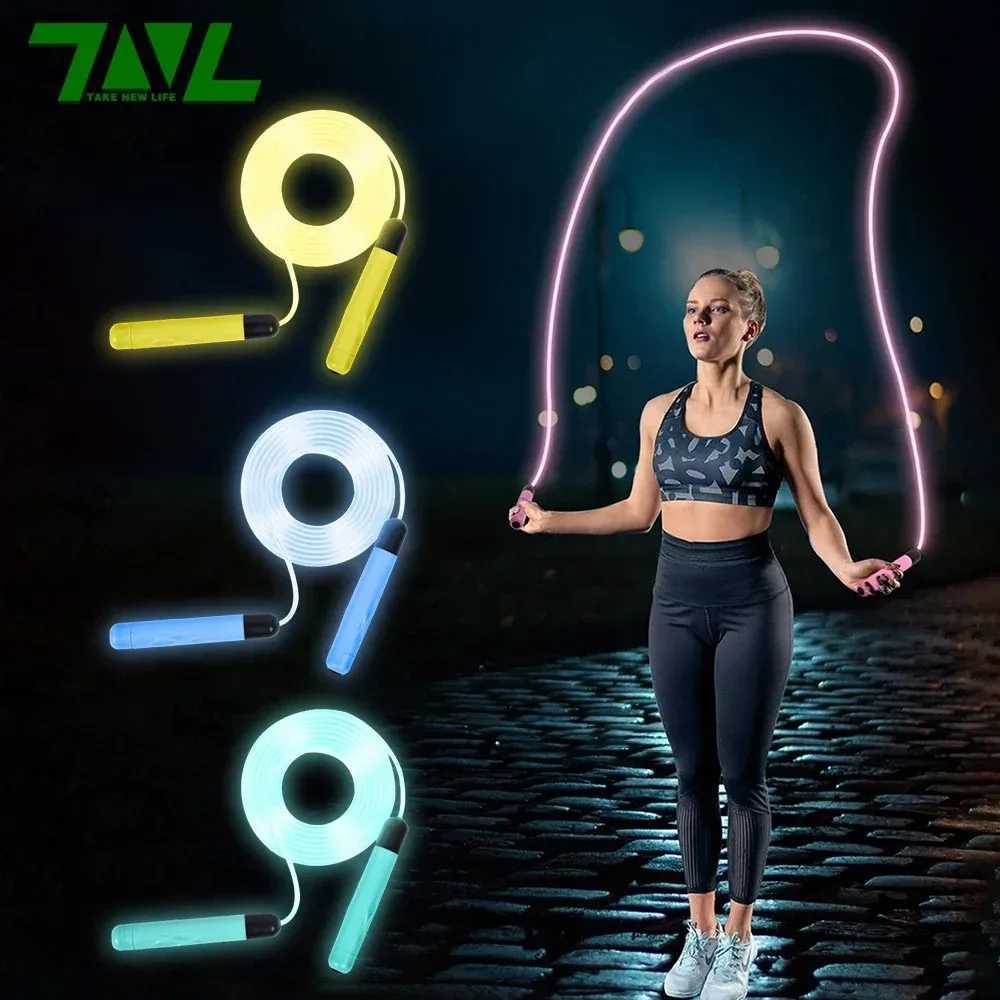 Luminous Jumping Rope Cool Night Exercise Weight Loss Sports Giant Rope Fitness Aerobic Training Home Sports Ski RopeW241101