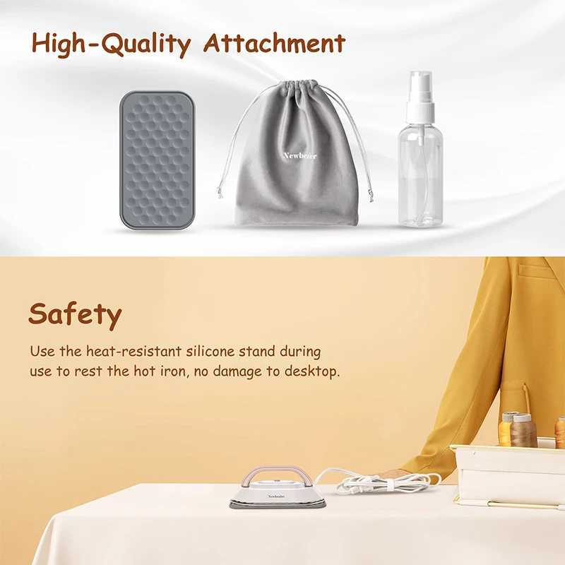 Handheld mini electric dry iron 120V/220V dual voltage 30S hot non steam clothing iron suitable for clothing portable and lightweight travel Y241101