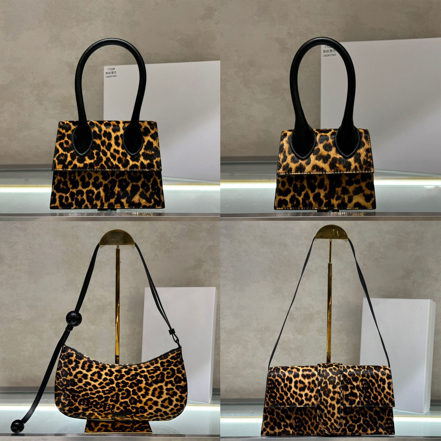 casual square Calino women's Bisou Perle shoulder bags leopard print handbag shoulder straps leather bag luxury designer crossbody male clutch purses