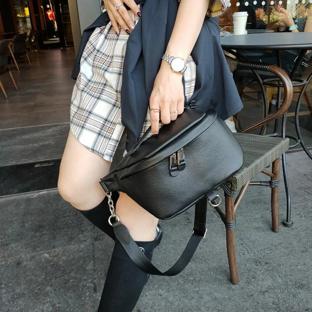 BRIGGS Womens Belt Bag Bag High Quality Womens Genuine Leather Bag Fanny Bag 241031