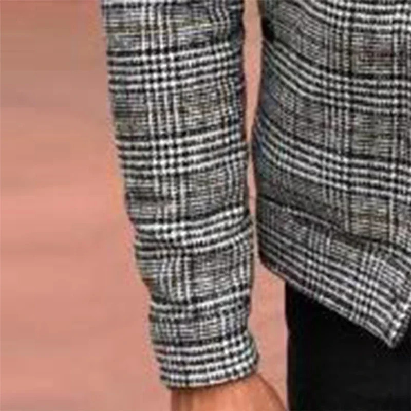 Autumn and winter mens slim fit lapel windproof casual jacket 241031