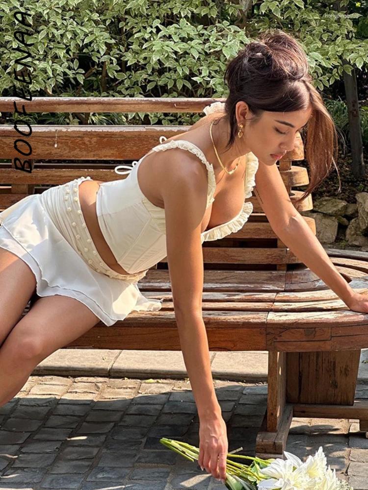 Elegant Coquette Bustier Corset Top Sexy Summer Tank Resort Wear