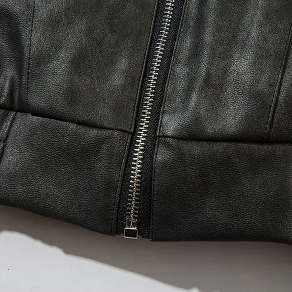 Padded Leather Jacket Winter Thicken Warm Parkas Bubble Coat 2024 Mens Vintage Black Loose Puffer Jackets 241031