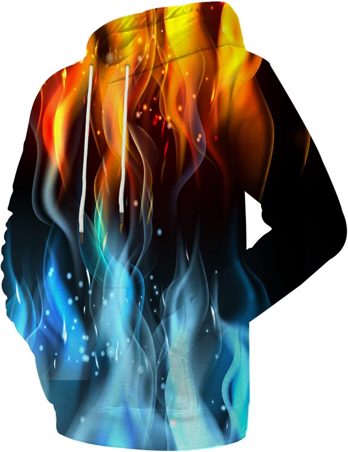 Hoodie for Mens cool Unisex Realistic 3D Print Galaxy Pullover Hooded Sweatshirt Hoodies with Big Pockets Graphic Trendy Warmth