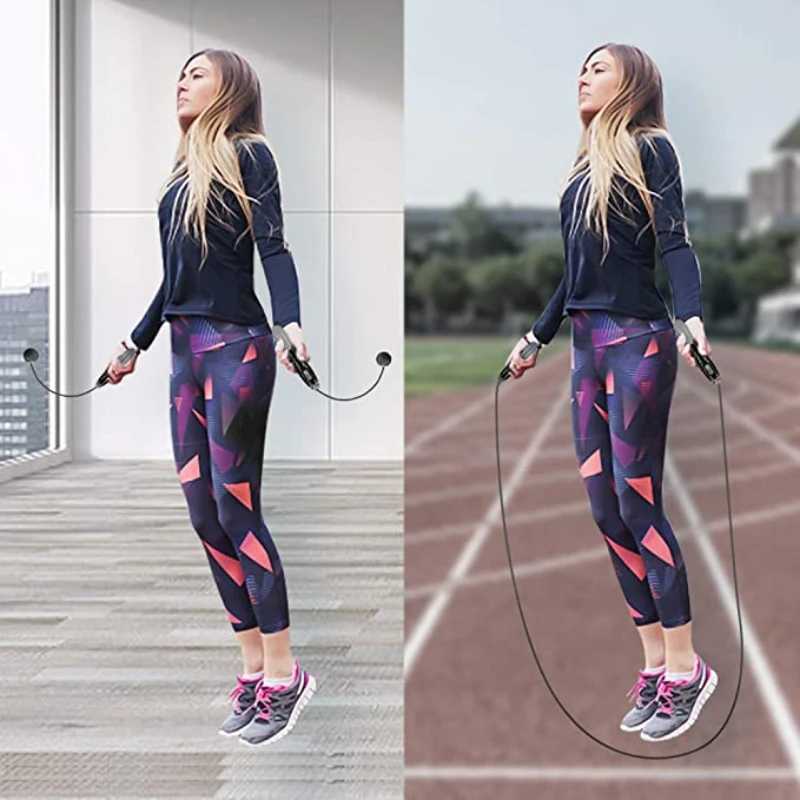 1 steel wire giant rope digital calorie counter sports and fitness rope body building cross fitness rope skiing ropeW241101