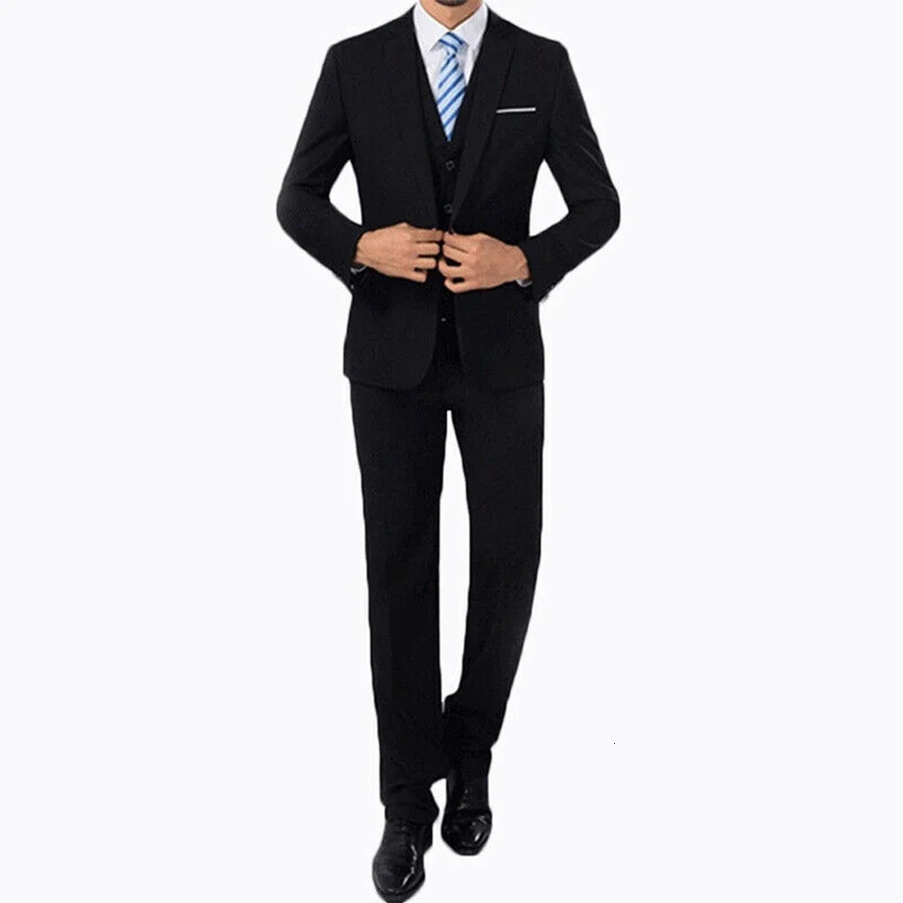 Mens Blazerpants Formal 2Pcsset Blazer Jackets Coat Pants Tuxedos Wedding Slim Business Dress Suit Clothing For Man 2