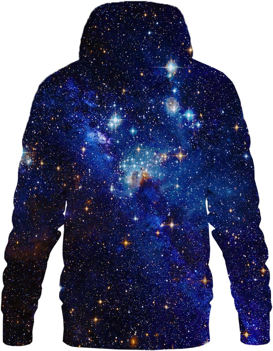 Hoodie for Mens Womens Unisex 3D Print Hoodies Graphic Space Pullover Hooded Sweatshirts for Men Women Cool fashion Graphic Hoodies Creative fashion L