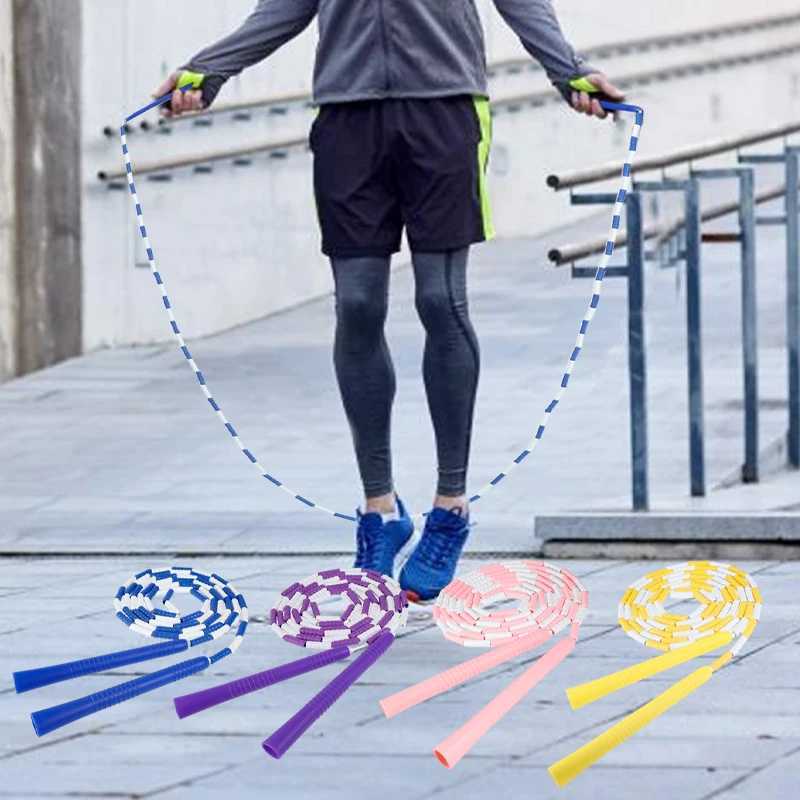 2.5M Profinal Jump Rope Adjusteab Hard Pearl Bamboo Jump Rope Childrens Adult Sports Fitness Equipment ExerciseW241101