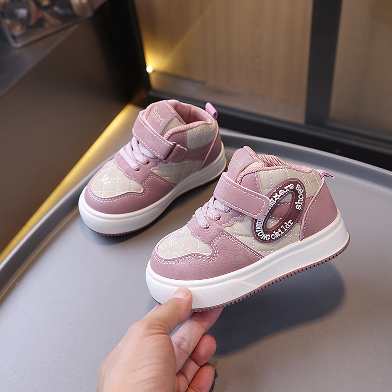 High Top Toddler Sports Sneakers Kids Running Board Shoes Littlesprouts Boys Girls Casual Trainers Children Outdoor Walking Footwear Shoes Sizes 21 - 