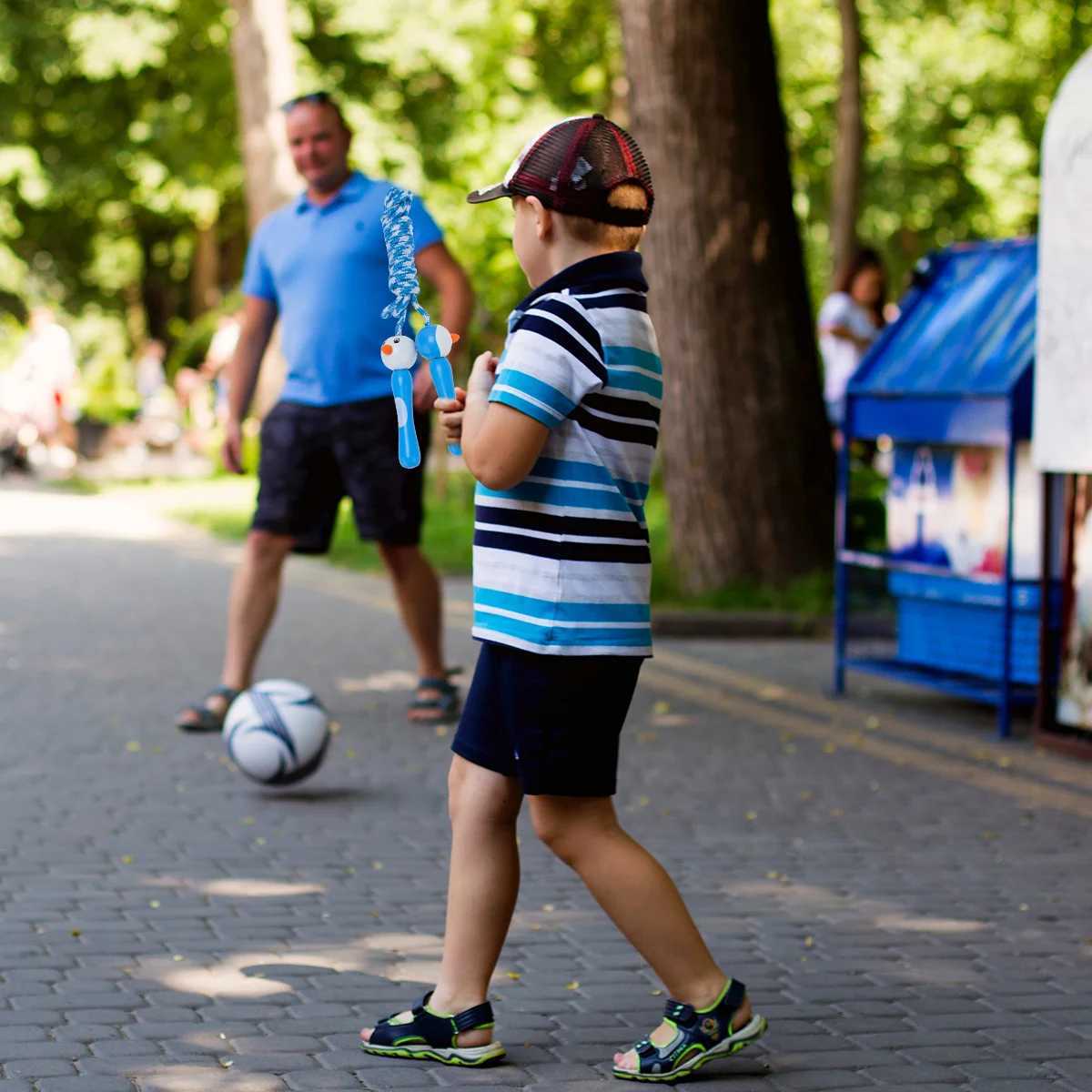 2 cartoon puppies childrens skipping rope fitness bamboo and wood sports ropeW241101