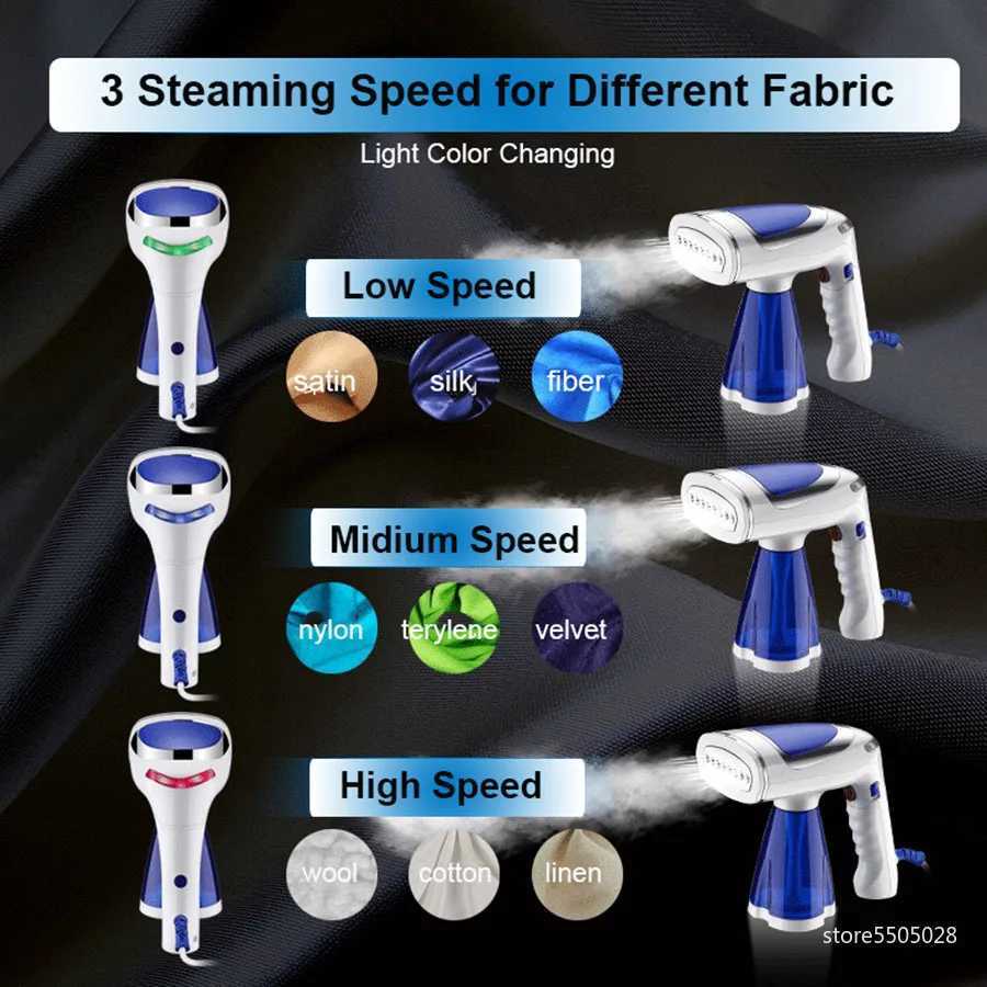 Folding travel suit steam engine Mtiple uses handheld clothing steam engine 110V-240V 3-speed 1600W fast steam iron Y241101