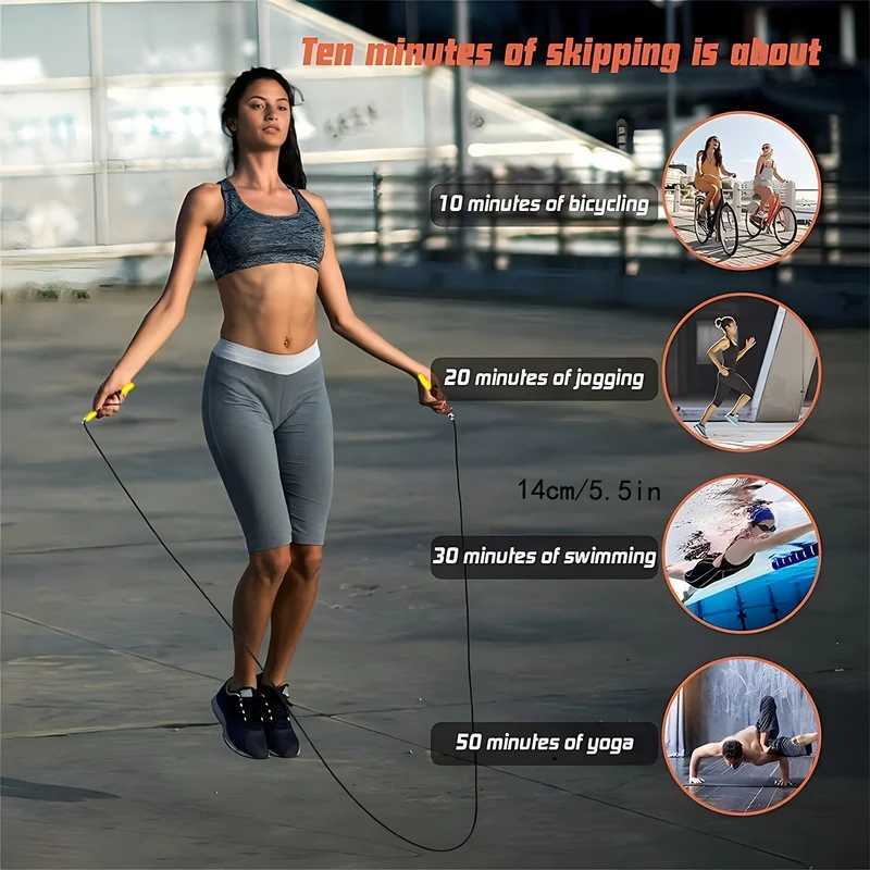 Profional Sports Jump Rope for Adult Fitn Weight Loss for Student Physical Education Colge Entrance ExamW241101