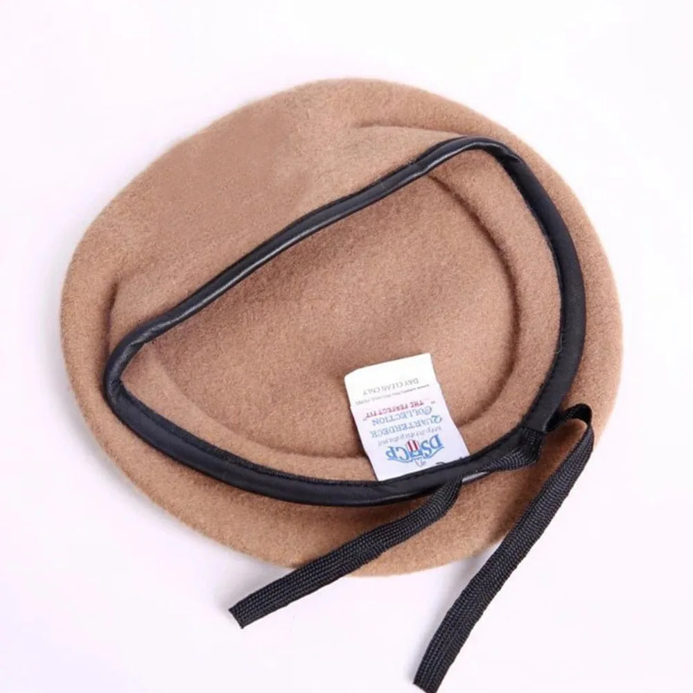 Unisex Berets Hat High Quality French Style Wool Beret Uniform Cap for Men Women 1 Pcs 241031