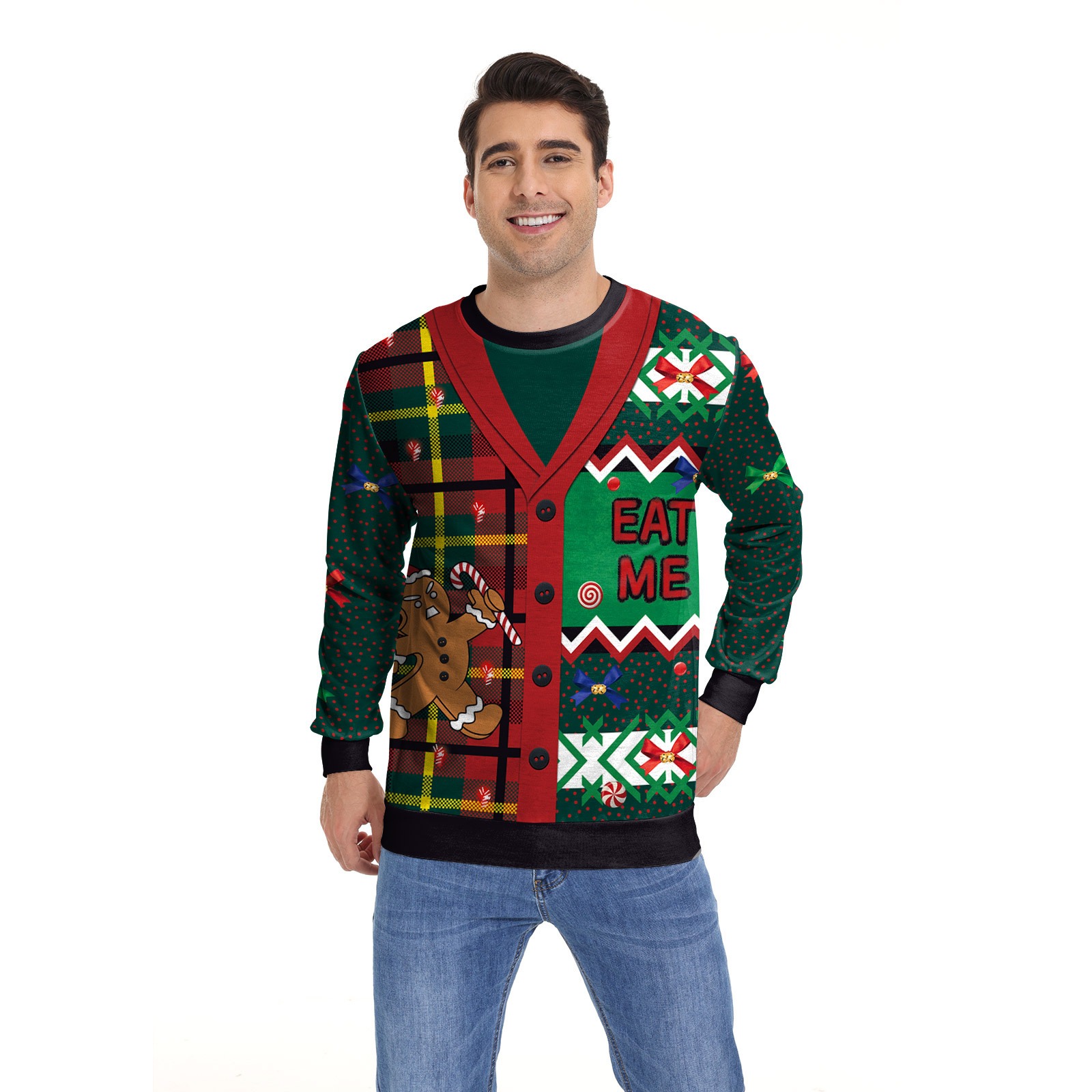 OC15338 Men's Sweaters and Women's Woolen Sweaters Christmas Animal Pattern Limited Edition Customization Autumn/Winter