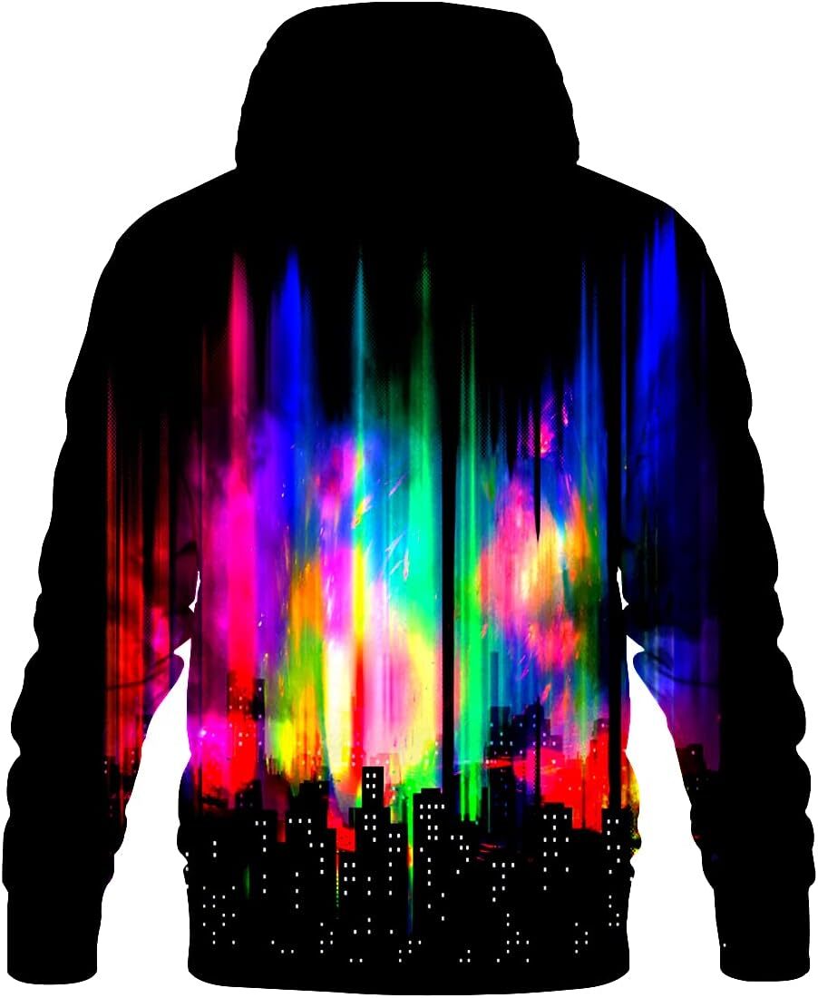 Hoodie for Mens Womens Unisex Colorful Graphic Hoodies 3D Print Cool Sweatshirt Cool Design with Pocket for Men and Women Graphic trend coolTrendy War