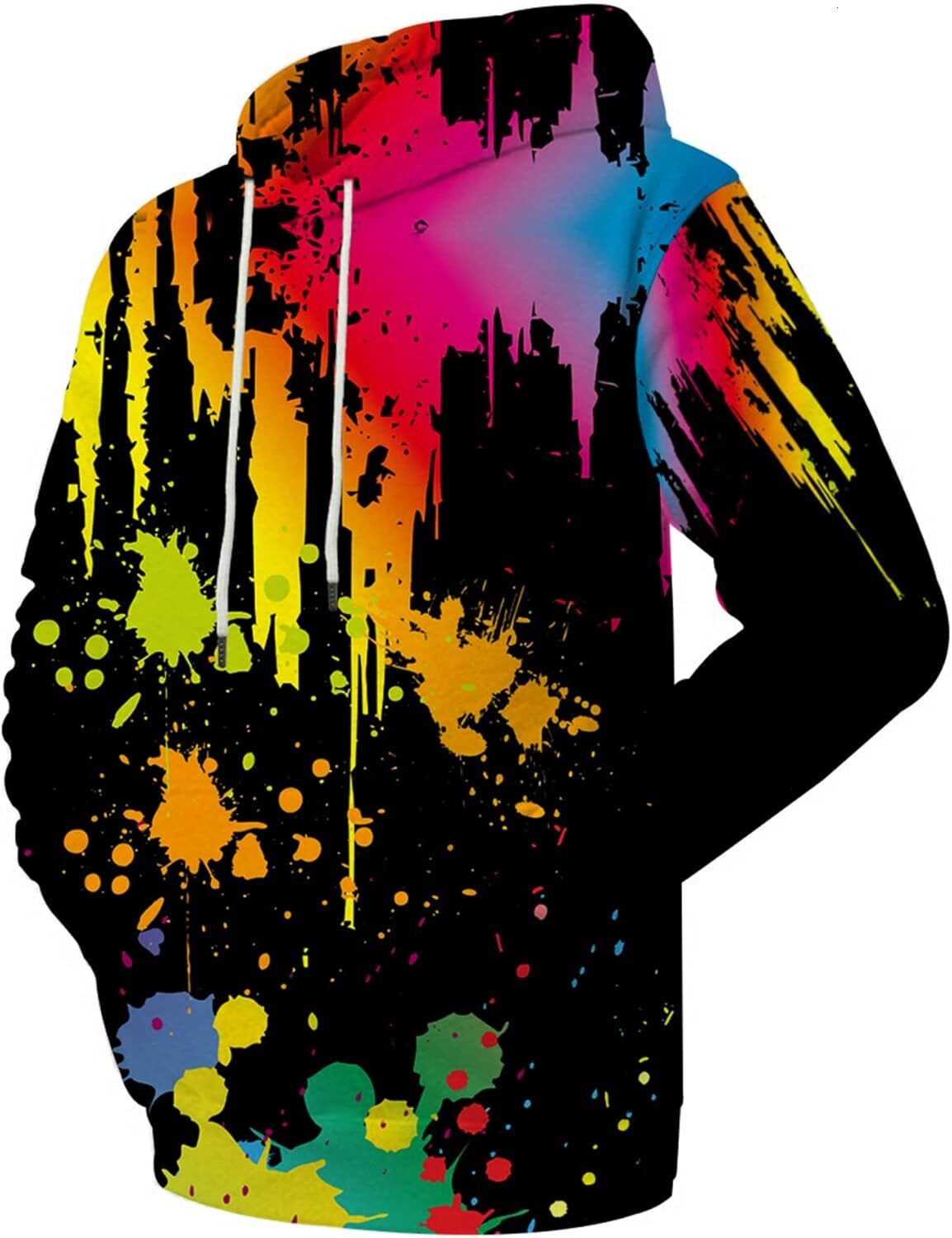 Hoodie for Mens Unisex Realistic 3D Print Galaxy Pullover Hooded Sweatshirt Hoodies with Big Pockets Graphic Hoodies sweatshirt Trendy Fashion cool