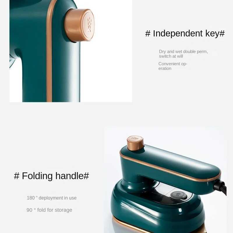 Mini Rotating Steam Iron Handheld Dry Wet Dual Heat Steam Generator Portable Clothing Steam Engine Y241101