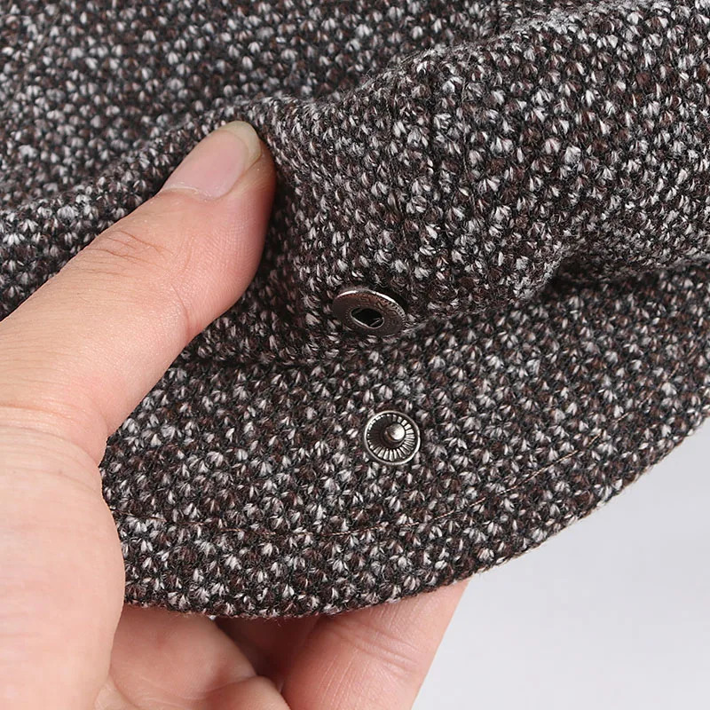 Black sboy Caps Men Autumn Beret Hat y Blinders Winter 2024 Casual Vintage Mens Warm Knitted Berets 241031